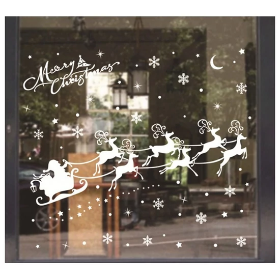2db Karácsonyi ablakmatrica 43 x 29,6 cm NKD01