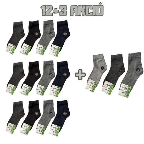 12+3 Férfi Zokni 39-42 mp3006-5