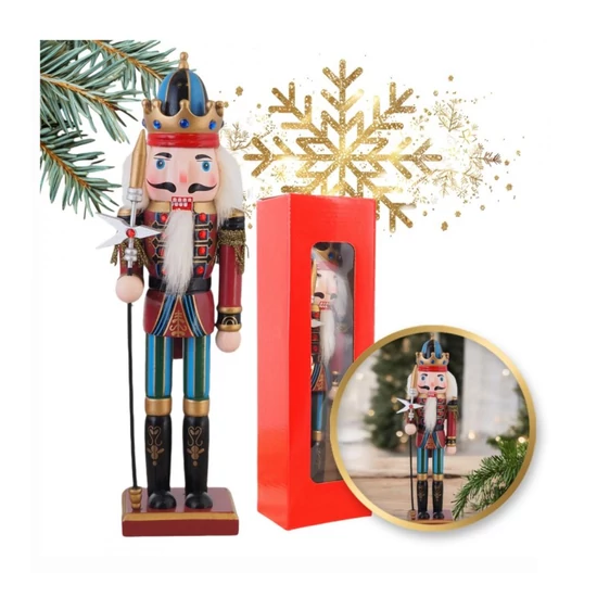 Diótörő figura koronával – 30 cm KSN156