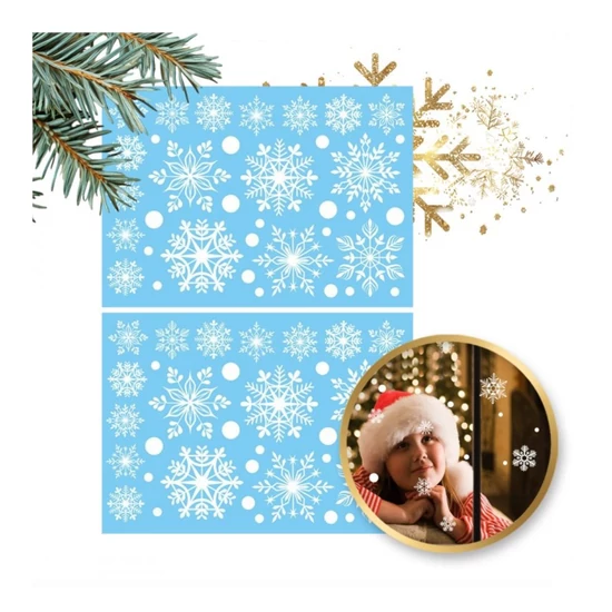 Karácsonyi ablakmatricák – 2 lap (NKD09)