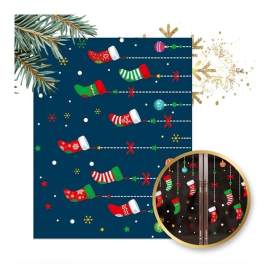 Karácsonyi ablakmatrica – 30 × 45 cm NKD24