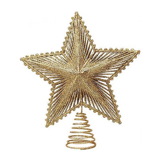Karácsonyfa csúcsdísz – arany csillag, 20 cm, KSN147WZ1