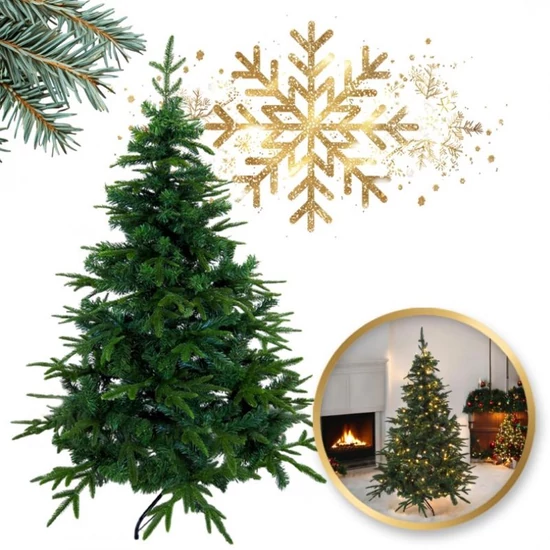 Nagy, sűrű műfenyő 150 cm  — PE tűlevelek CHO05