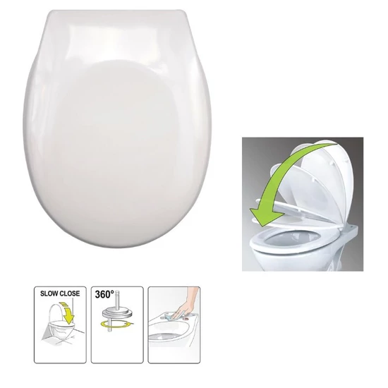 Duroplast WC-ülőke soft-close — fehér TO-75470