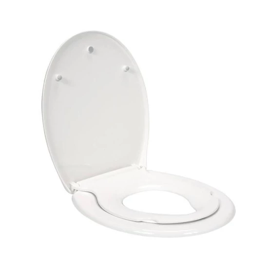 WC-ülőke 2in1 PP-O, soft-close — (lassú záródás)  fehér TO-75471