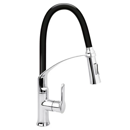 Flexibilis mosogatócsaptelep Flexible 2, 60 cm — fekete/króm TO-75675