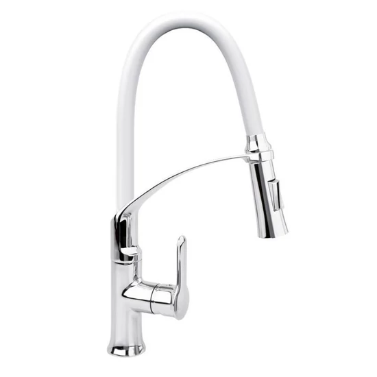 Flexibilis mosogatócsaptelep Flexible 2, 60 cm — fehér/króm  TO-75676