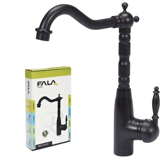 Retro Black 1 mosogatócsaptelep — 30,5 cm, fekete TO-75834