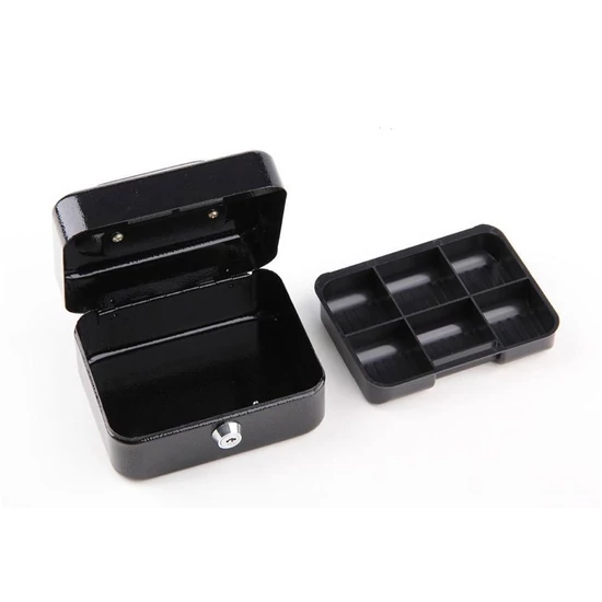 Vorel Pénzkazetta 150 × 120 × 80 mm – fekete TO-78620