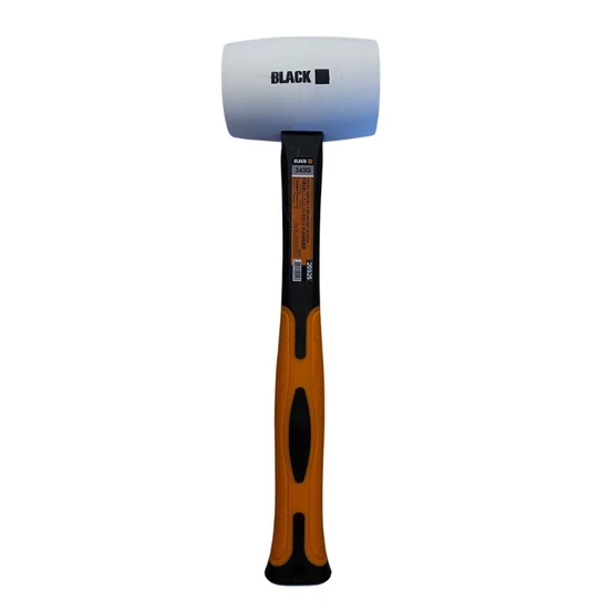 BLACK Üvegszálas Nyelű Gumikalapács – 340 g 20525