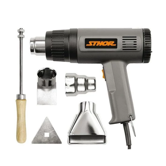 STHOR forró levegő pisztoly 1500 W + tartozékok TO-79328