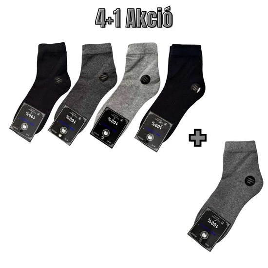 4+1 Férfi pamut zokni 39–42 MP3002-3