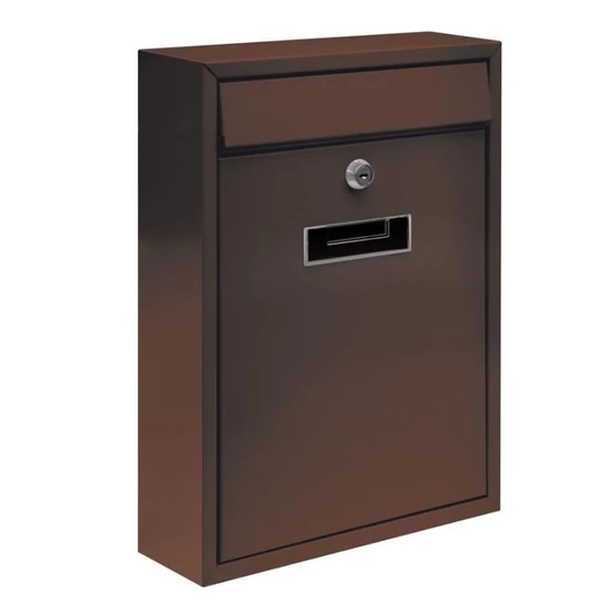 Postaláda 360×260×80 mm — barna, horganyzott és porfestett TO-78557
