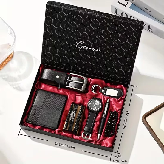 Férfi ajándék szett – 8 részes elegáns díszdobozban UN1549793