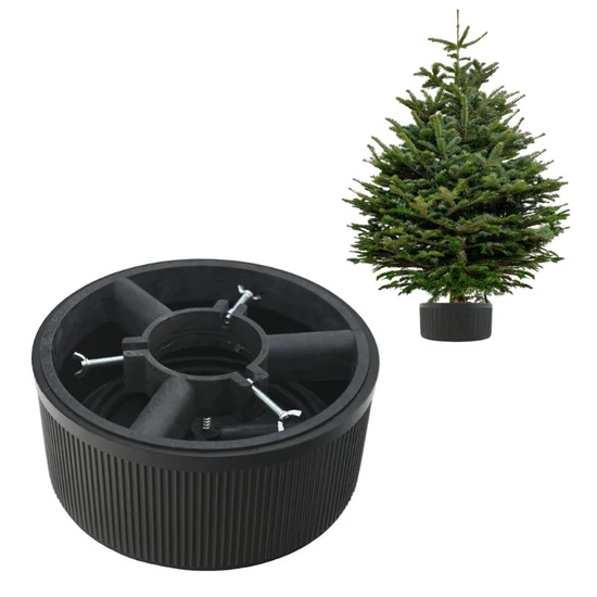Karácsonyfa talp / virágcserép 5 l szürke XC-80101