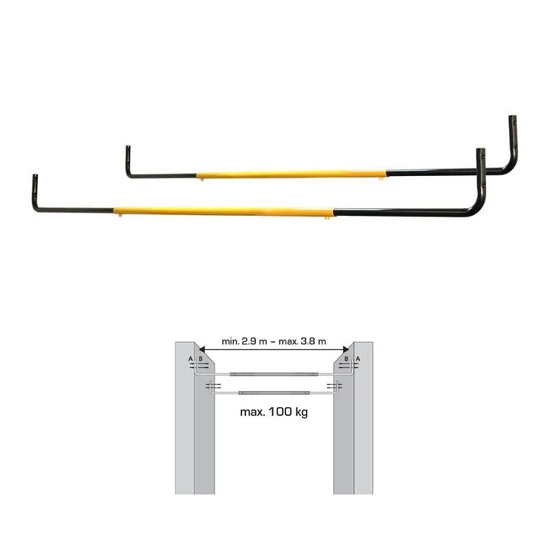 Univerzális fali tartó garázsba – 2 darabos szett, 100 kg teherbírással XC80011
