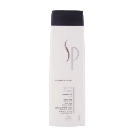 Wella Professionals SP Silver Blond Shampoo sampon platinaszőke és ősz hajra – 250 ml cikkszám 121222