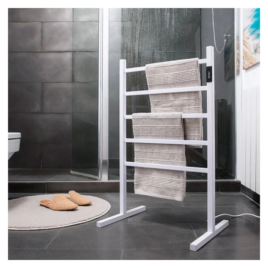 RACWEL elektromos törölközőszárító – szabadon álló vagy falra szerelhető 60W RCW-1