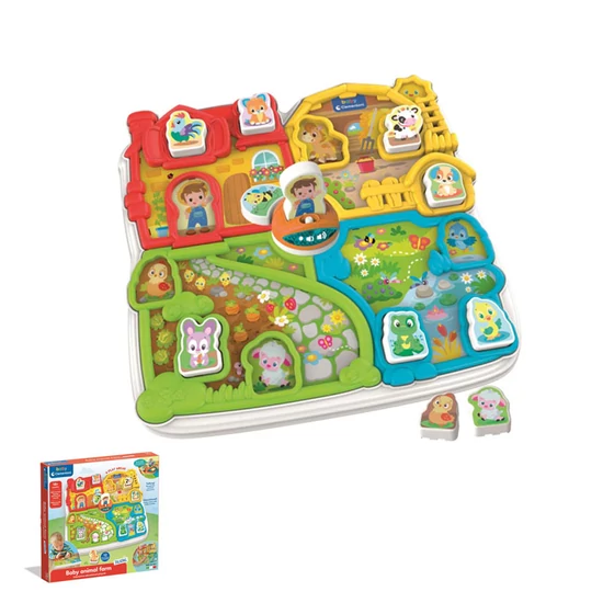 Színes interaktív állatfarm CMC17723