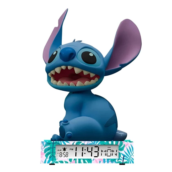 Disney Lilo & Stitch – A csillagkutya 3D éjszakai lámpa és ébresztőóra EWA3055LAS