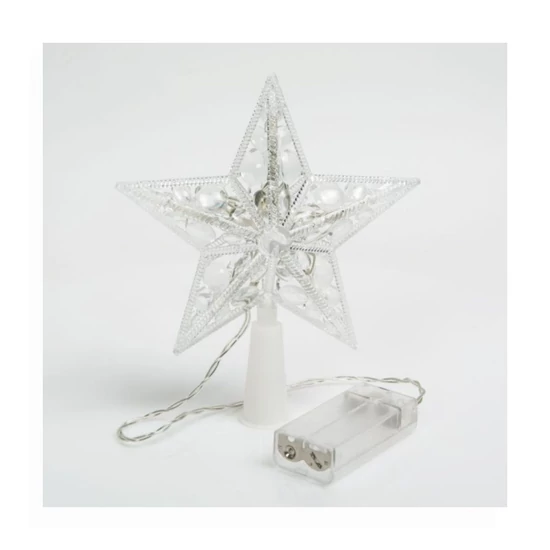 XHUA LED csillagfadísz – fehér fény, 21 cm S042-2