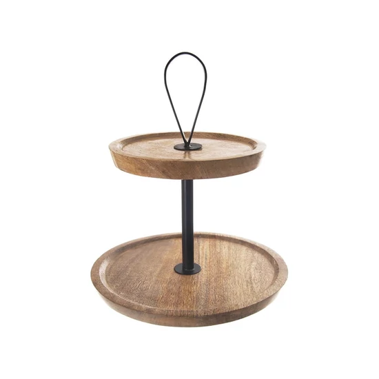 Két szintes Fa Tálaló Állvány 122992