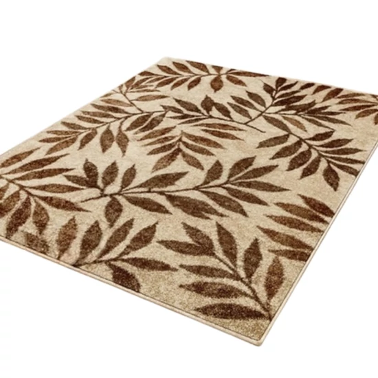Torino Szőnyeg 5128 – Bézs, Levél Mintás Szőnyeg 80 x 150 cm