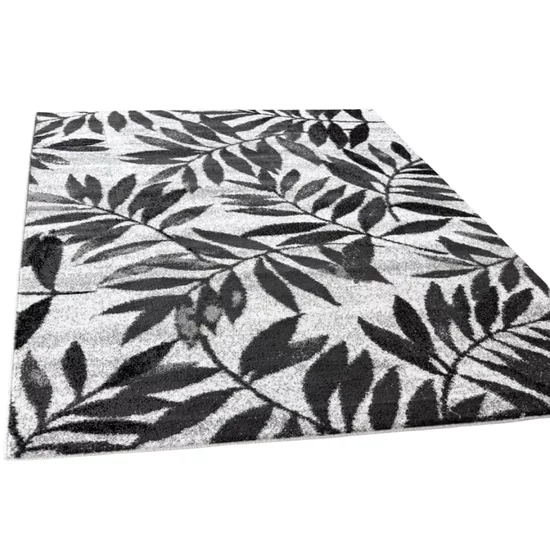 Torino Szőnyeg 5128 – Szürke, Levél Mintás Szőnyeg 200 x 280 cm