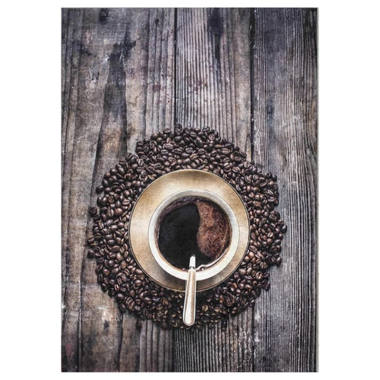 Konyhai Szőnyeg Kávé Mintával 70x200cm