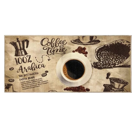 Konyhai Szőnyeg – Retro kávé minta 67x200cm