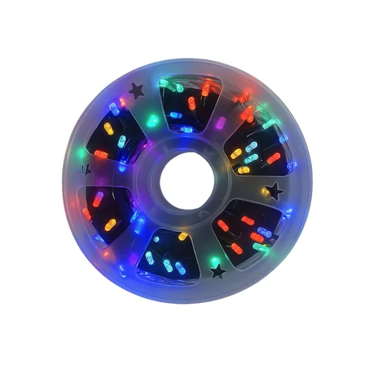 20 méteres, színes multifunkciós LED fényfüzér X0736-20M