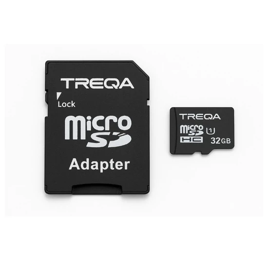 TREQA microSDXC memória kártya adapterrel – 32GB SD-12-1