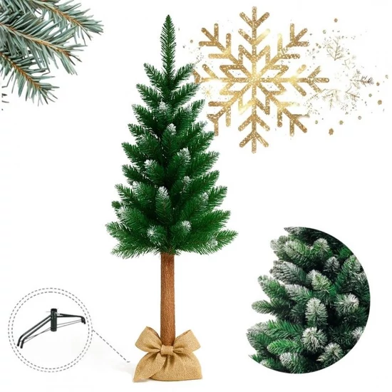 Havas műfenyő fém talppal 120 cm CHO07