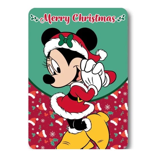 Disney Minnie karácsonyi polár takaró 100x140cm FML367482