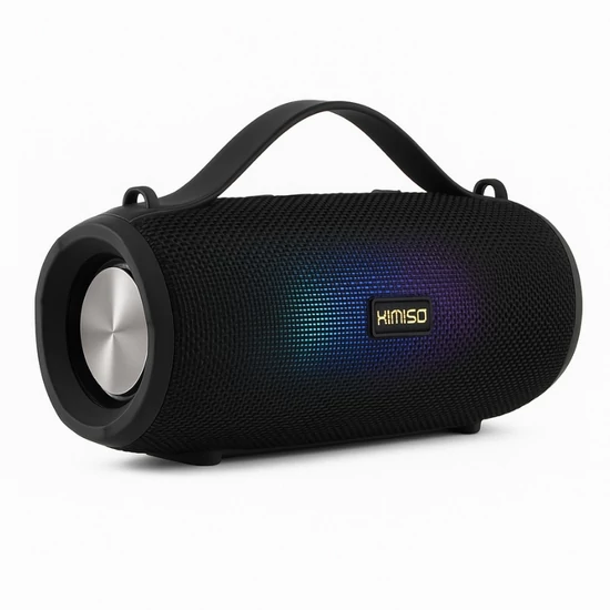 Hordozható Bluetooth hangszóró – RGB világítással, USB és microSD bemenettel KMS-203