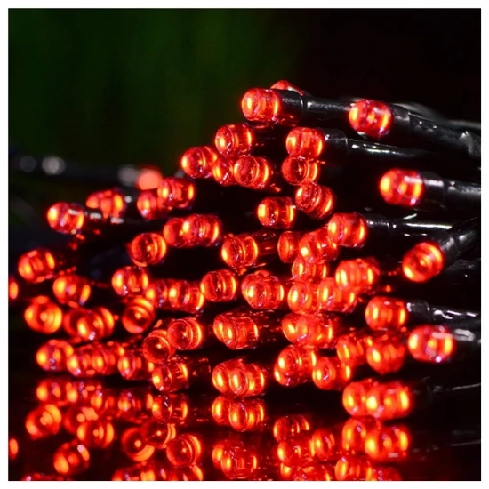 100 Ledes karácsonyi fényfüzér Piros LAMP01CZE