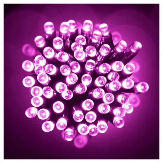 100 Ledes karácsonyi fényfüzér Rózsaszín LAMP01R