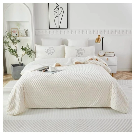 Violet 2 rétegű ágytakaró/pléd 200x230 cm - Fehér ZG200230-4