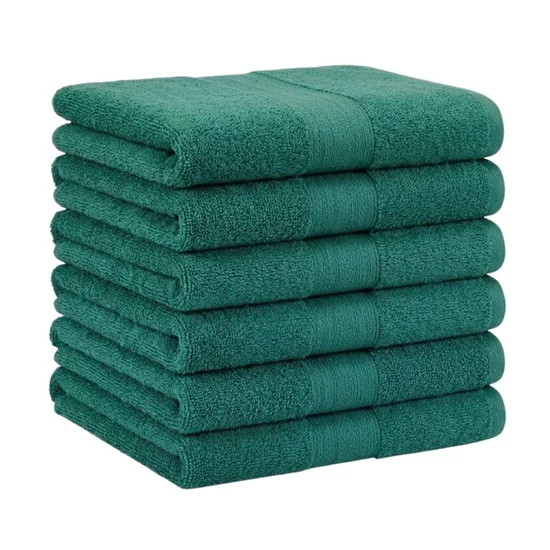 Extra puha törölköző szett 6 db 70x140 cm Sötétzöld EPTSZ-01