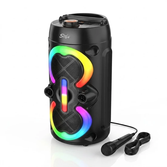Sing-e Super Bass Hordozható Bluetooth Hangszóró Mikrofonnal ZQS4282