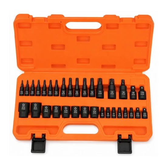 31 részes Torx bit- és külső Torx dugókulcskészlet 87029