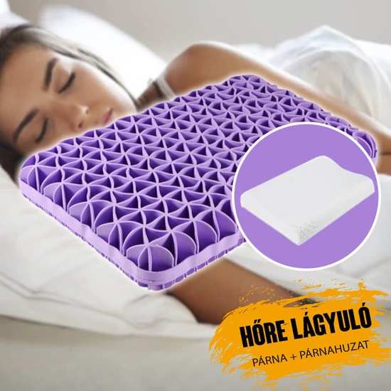 Hőre lágyuló párna + párnahuzat