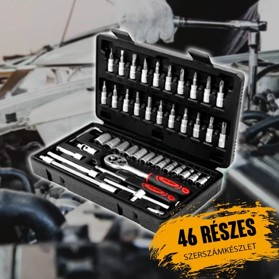 Flinke 46 részes racsnis szerszámkészlet