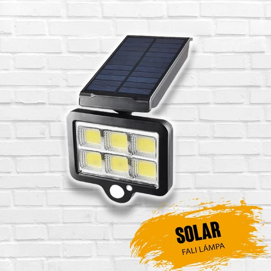 Solar fali lámpa intelligens távirányítóval YT-140