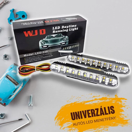 Univerzális autós LED nappali menetfény LED-239