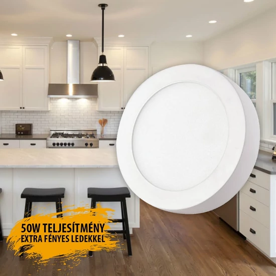 SNHL 50W mennyzeti led panel, kerek