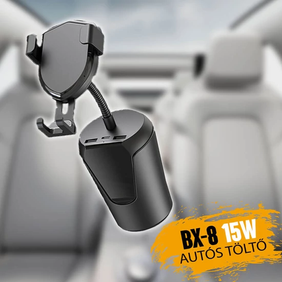 BX8 vezeték nélküli autós töltő 15W