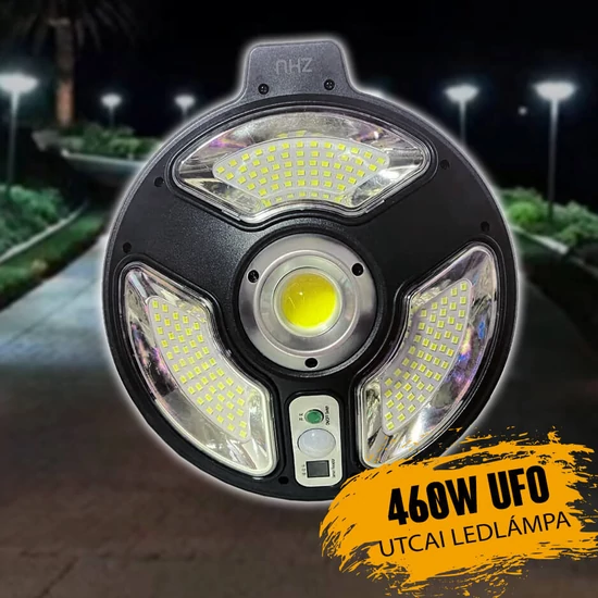 Napelemes utcai ufo ledlámpa 460W X8022