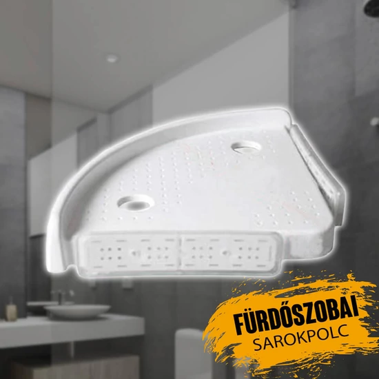 SnapUP Shelf - fürdőszobai sarokpolc
