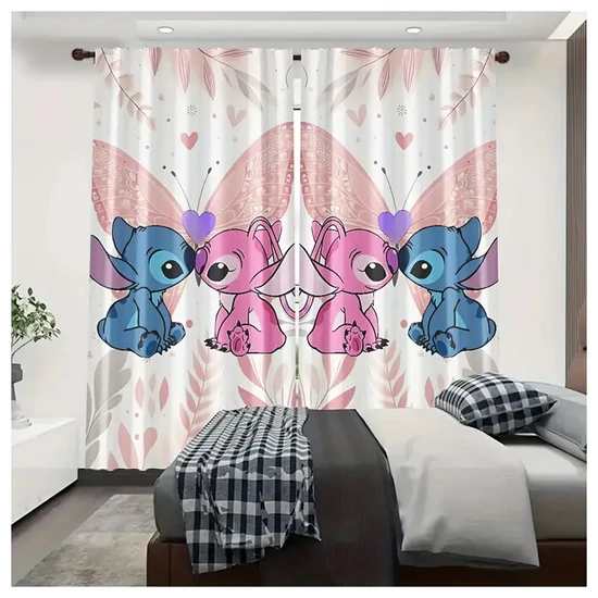 Disney Stitch és Angel függönyszett – 2 db 166 X 75 XA3529048-2